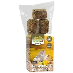   NatureLand Cubes with dandelion | Kiegészítő eleség rágcsálóknak | Pitypangos - 90 g