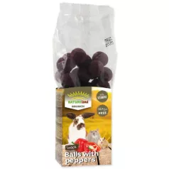   NatureLand Balls with Spinach | Paprikagolyó rágcsálóknak - 150 g