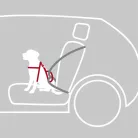 Trixie Car Harness Comfort | Biztonsági hám autóba - fekete | (L) kutyák részére - 65-88 cm / 23 mm