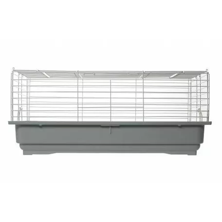 Ecomfy | BANNY 3 tágas kisállat ketrec – 101 x 53 x 42 cm | Olívaszürke