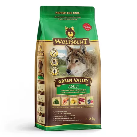 Wolfsblut Green Valley Adult Bárány és Lazac Burgonyával száraz kutyatáp 2 kg