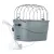 Trixie | Front Bicycle Basket | biztonságos kerékpáros hordozó kutyáknak – szürke, 42 × 39 × 30 cm, max. 5 kg