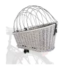 Trixie | Bicycle Basket for Bike Racks | biztonságos kerékpáros hordozó kisállatoknak – szürke, 35 × 49 × 55 cm, max. 8 kg