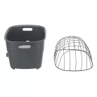 Trixie | Basket for Bicycle Carrier | biztonságos kerékpáros hordozó kisállatoknak – szürke, 36 × 47 × 46 cm, max. 6 kg