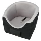 Trixie Autósizt | Autósfelszerelés (utazóágy) kistestű kutyák részére, fekete/szürke - 45x39x42 cm 
