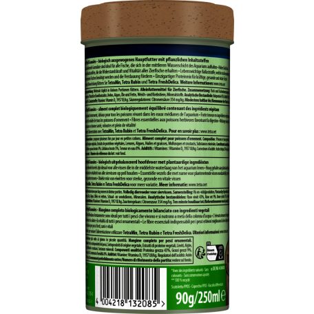 Tetra Phyll Granules | Prémium növényi szemcsés eleség növényevő díszhalak számára – 250 ml
