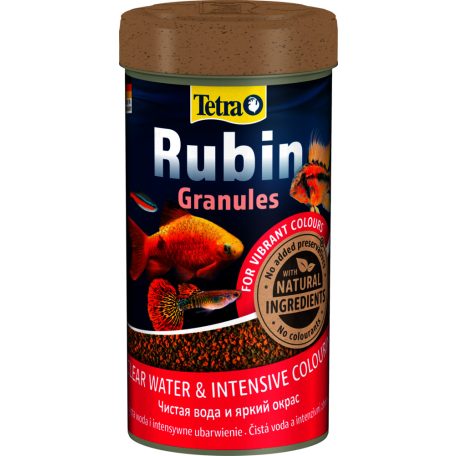 Tetra Rubin Granules | Prémium színfokozó szemcsés eleség minden díszhal számára – 250 ml