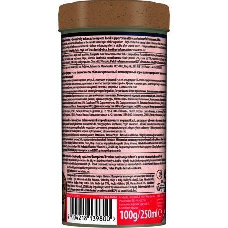 Tetra Rubin Granules | Prémium színfokozó szemcsés eleség minden díszhal számára – 250 ml
