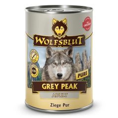   Wolfsblut Grey Peak Pure Adult Kecskehús Konzerv nedves kutyatáp 395 g