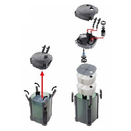 JK | EF600 | Külső szűrő - 740l/h