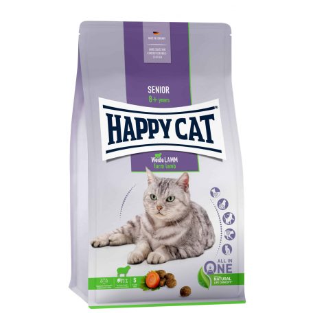 Happy Cat Senior Eeide-Lamm | Bárány ízű száraz macskatáp - 4 Kg