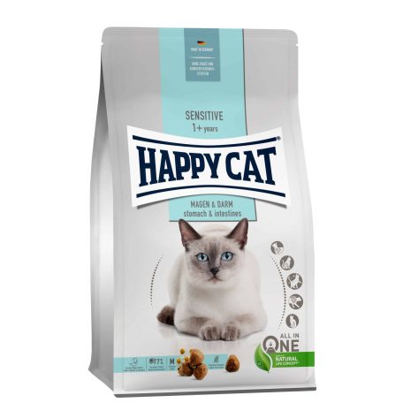 Happy Cat Sensitive Magen & Darm | Gyomor & bélrendszer, száraz macskatáp - 4 Kg