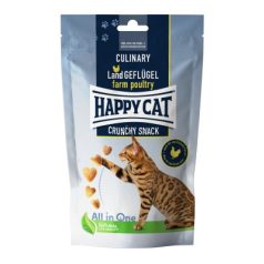   Happy Cat Crunchy Snack Farm Poultry | Baromfi ízű jutalomfalat macskáknak - 70 gramm