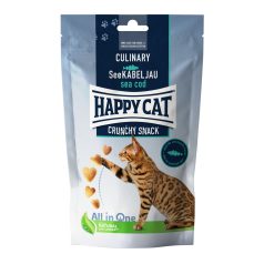   Happy Cat Culinary Crunchy Snack Sea Cod | Tőkehal ízű jutalomfalat macskáknak - 70 gramm