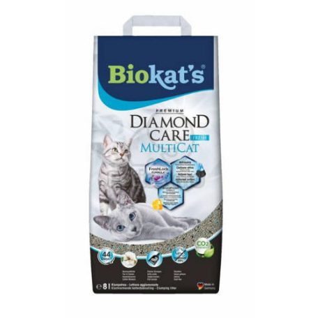 GIMPET BIOKAT'S DIAMOND CARE | MULTCAT FRESH | Macskaalom - 8 L