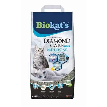GIMPET BIOKAT'S DIAMOND CARE | MULTCAT FRESH | Macskaalom - 8 L