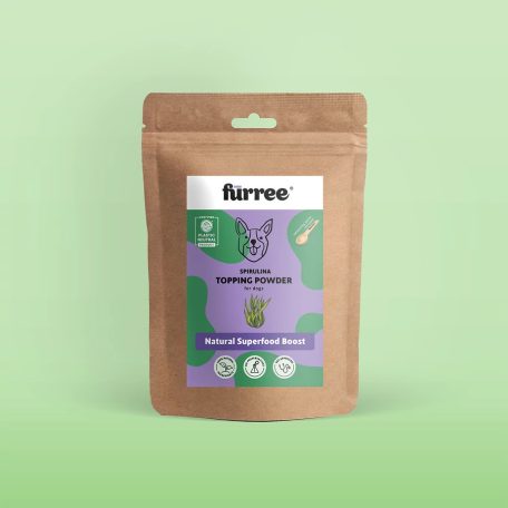 Fürree Spirulina alga por | Immunerősítő és méregtelenítő kiegészítő kutyáknak – 100 g
