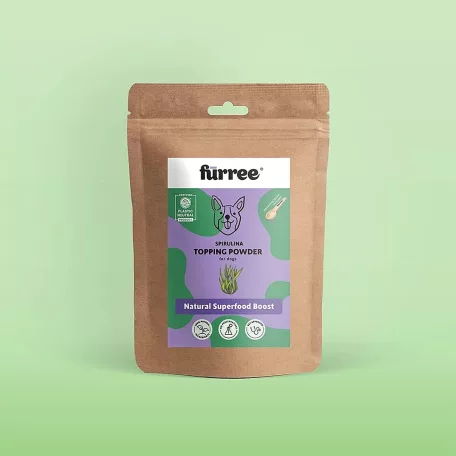 Fürree Spirulina alga por | Immunerősítő és méregtelenítő kiegészítő kutyáknak – 100 g