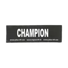   Julius-K9 | Hámfelirat | Cserélhető tépőzáras felirat – CHAMPION (nagy)