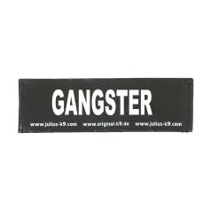   Julius-K9 | Hámfelirat | Cserélhető tépőzáras felirat – GANGSTER (nagy)