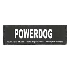   Julius-K9 | Hámfelirat | Cserélhető tépőzáras felirat – POWERDOG (nagy)