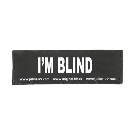 Julius-K9 | Hámfelirat | Cserélhető tépőzáras felirat – I'M BLIND (kicsi)