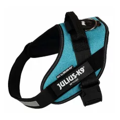  Julius-K9 | IDC Powerhám | Ergonomikus, fényvisszaverő kutyahám – türkizkék (XL/2) 71–96 cm