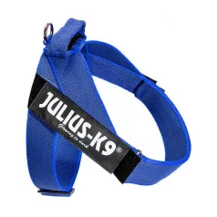   Julius-K9 | Color&Gray IDC | Könnyű, gyorsan száradó hevederhám – kék/szürke (L/1) 63–85 cm