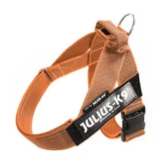   Julius-K9 | Color&Gray IDC | Könnyű, gyorsan száradó hevederhám – narancs/szürke (L/1) 63–85 cm