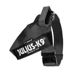   Julius-K9 | Color&Gray IDC | Könnyű, gyorsan száradó hevederhám – fekete (2XL/3) 82–115 cm