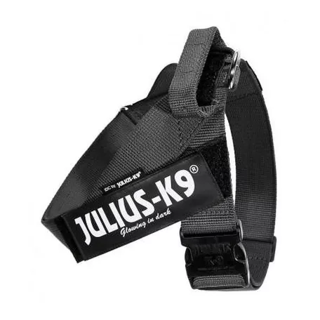 Julius-K9 | Color&Gray IDC | Könnyű, gyorsan száradó hevederhám – fekete (2XL/3) 82–115 cm