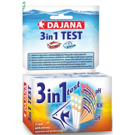 DAJANA | MULTITEST 3v1 pH, KH,GH | pH teszt