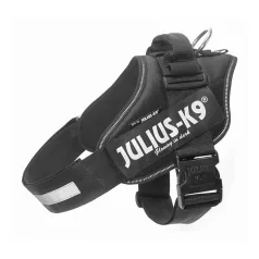   Julius-K9 | IDC Powerhám | Ergonomikus, fényvisszaverő kutyahám – fekete (XL/2) 71–96 cm
