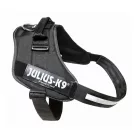 Julius-K9 | IDC Powerhám | Ergonomikus, fényvisszaverő kutyahám – fekete (2XL/3) 82–115 cm