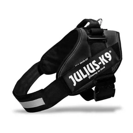 Julius-K9 | IDC Powerhám | Ergonomikus, fényvisszaverő kutyahám – fekete (2XL/3) 82–115 cm