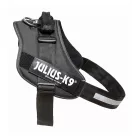 Julius-K9 | IDC Powerhám | Ergonomikus, fényvisszaverő kutyahám – fekete (3XL/4) 96–138 cm