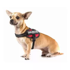   Julius-K9 | IDC Powerhám | Ergonomikus, fényvisszaverő kutyahám – fekete (L/1) 29–36 cm