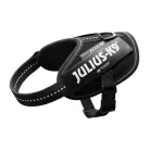Julius-K9 | IDC Powerhám | Ergonomikus, fényvisszaverő kutyahám – fekete (L/1) 29–36 cm