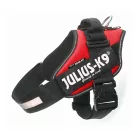 Julius-K9 | IDC Powerhám | Ergonomikus, fényvisszaverő kutyahám – piros (L/1) 63–85 cm