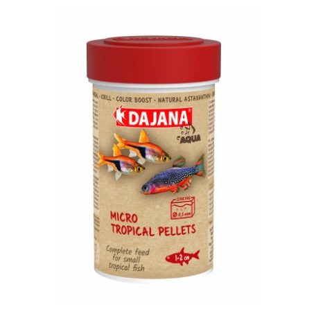 Dajana |  Micro Tropical Pellets | Mikró trópusi pellet, haltáp - 250 ml