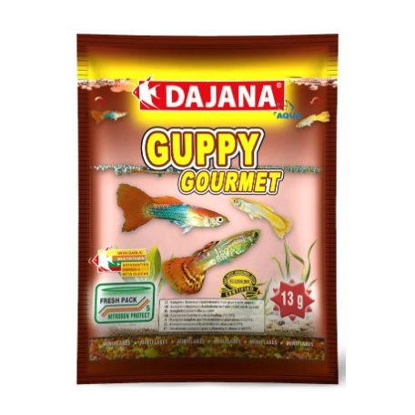 DAJANA | GUPPY | Lemezes haltáp zacskós - 13 g