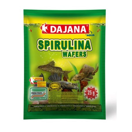 DAJANA | SPIRULINA WAFERS | Süllyedő, spirulina haltáp - 25 g