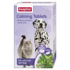   Beaphar Calming | Gyógynövényes nyugtató tabletta kutyák és macskák részére – 20 db