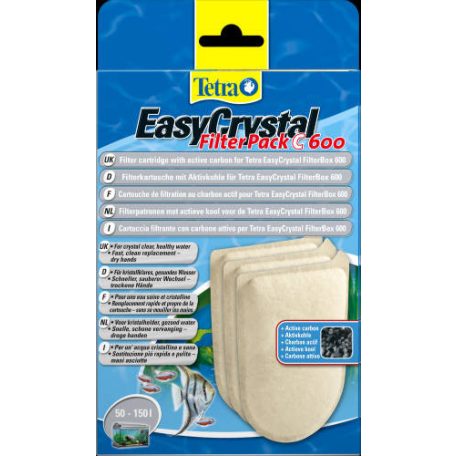 Tetra EasyCrystal Filter Pack C 600 | Szűrőbetét - 3 db