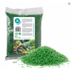 JK | Akvárium dekor kavics zöld 1-1,5 mm 0,5 kg