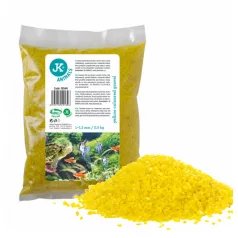 JK | Akvárium dekor kavics sárga - 1-1,5 mm 0,5 kg