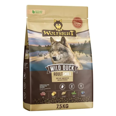 Wolfsblut Wild Duck Small Breed Kacsahús Burgonyával száraz kutyatáp 7,5 kg