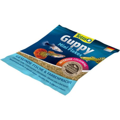 Tetra Guppy Mini Flakes | Prémium mini lemezes táp guppiknak – 12 g (tasakos kiszerelés)