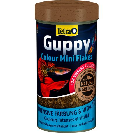Tetra Guppy Colour Mini Flakes | Színfokozó mini lemezes táp guppik számára – 100 ml