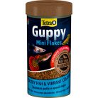 Tetra Guppy Mini Flakes | Prémium mini lemezes táp guppik és elevenszülők számára – 250 ml